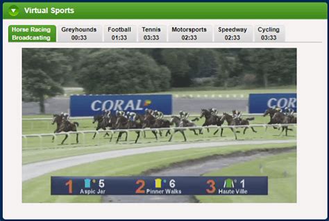 coral virtual horse racing results